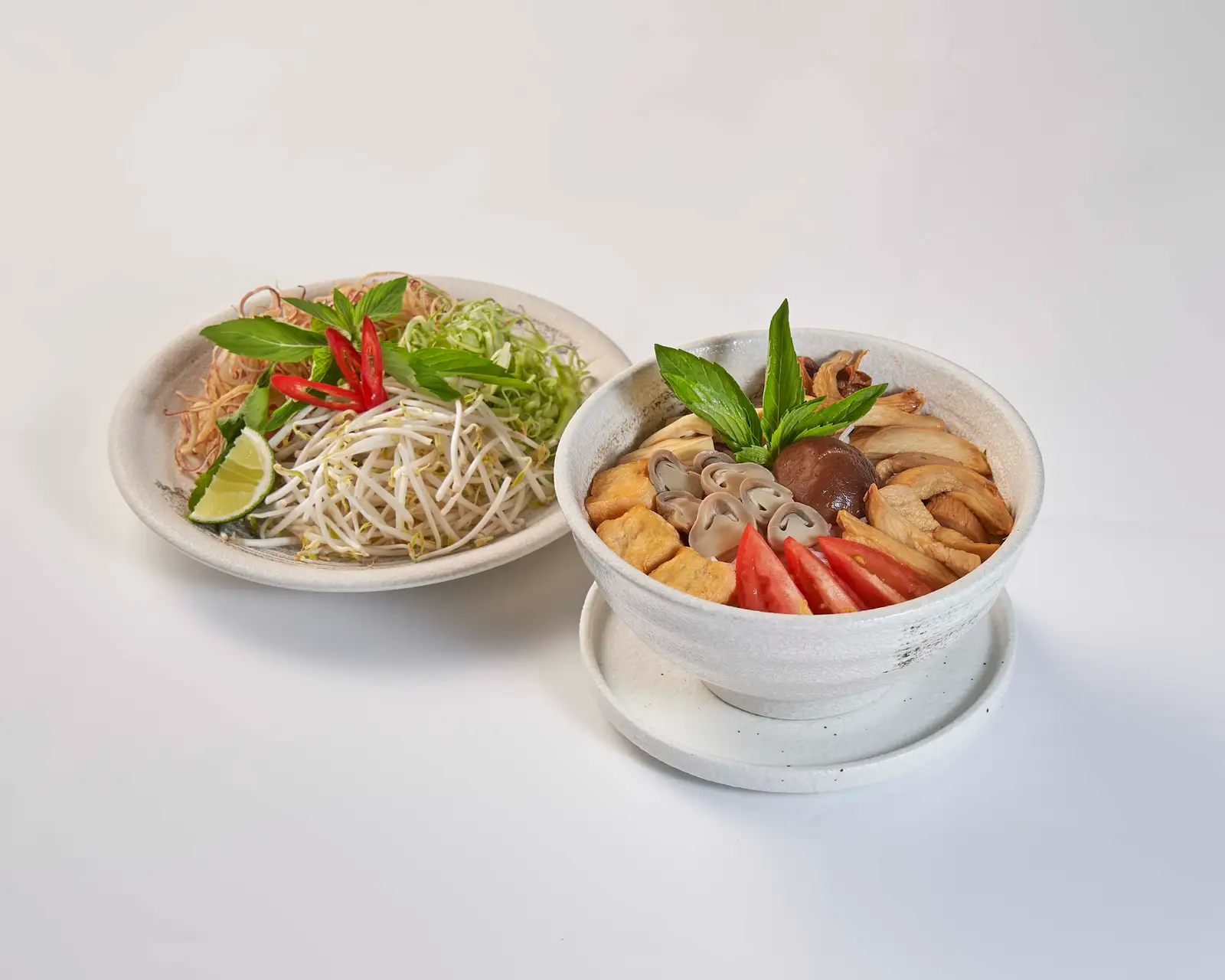 Bún riêu Hạnh Phúc - 135.000 ₫ tại Nhà Hàng Chay Amavi Kom & Vegan - Cơm Tấm Chay - Quốc Hương
