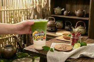 Hình ảnh Sữa gấu matcha