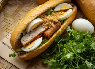 Bánh mì xứ nẫu thập cẩm - 35.000 ₫ tại Bánh Mì Bình Định - Bùi Văn Ba