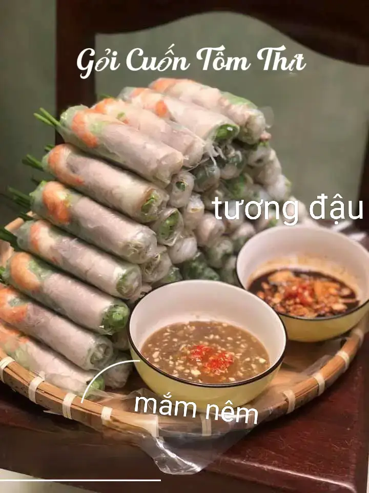 Hình ảnh  20 GỎi CUỐN TÔM THỊT +tặng 2 ly nước ngọt nhỏ