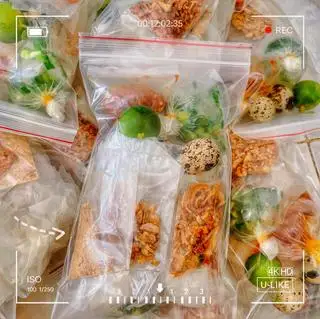 Hình ảnh Bà Gánh 5 Vị Kèm 3 Trứng Cút