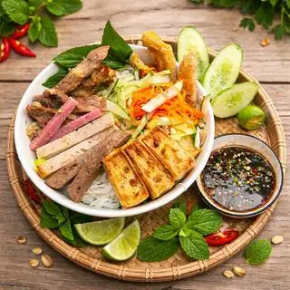 Hình ảnh Bún Nước Tương Full Topping
