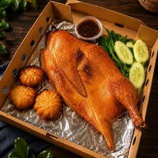 Hình ảnh Vịt quay tỳ bà da giòn - nửa con