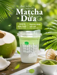 Hình ảnh Matcha dừa