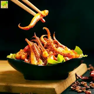 Hình ảnh Đầu mực sốt tam vị 