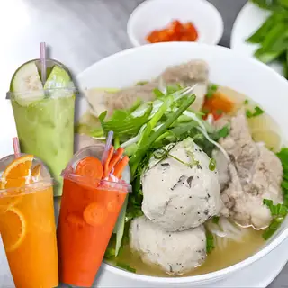 Hình ảnh Combo Bún Mọc (+ Mọc) + Nước Ép