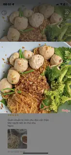 Hủ tiếu 6bò viên + thịt bằm (khô) - 53.000 ₫ tại Hủ Tiếu Sa Đéc Tân Hải - Lê Văn Khương