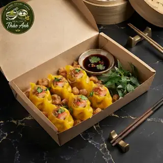 Hình ảnh Xíu Mại Thanh Cua Hấp Thủy Nhiệt 6 Viên + Tóp Mỡ