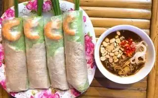 Gỏi Cuốn Tôm Thịt ( 2 CUỐN ) - Chấm Tương - 22.000 ₫ tại Phương Phương - Gỏi Cuốn, Bò Bía & Bún Thịt Xào - Nguyễn Nhữ Lãm