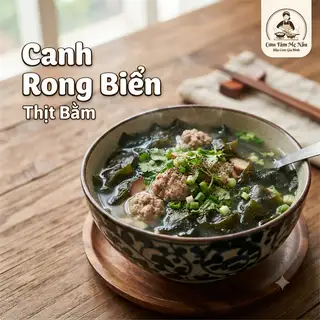 Canh rong biển thịt bằm - 15.000 ₫ tại Cơm Tấm Mẹ Nấu - Trần Hưng Đạo