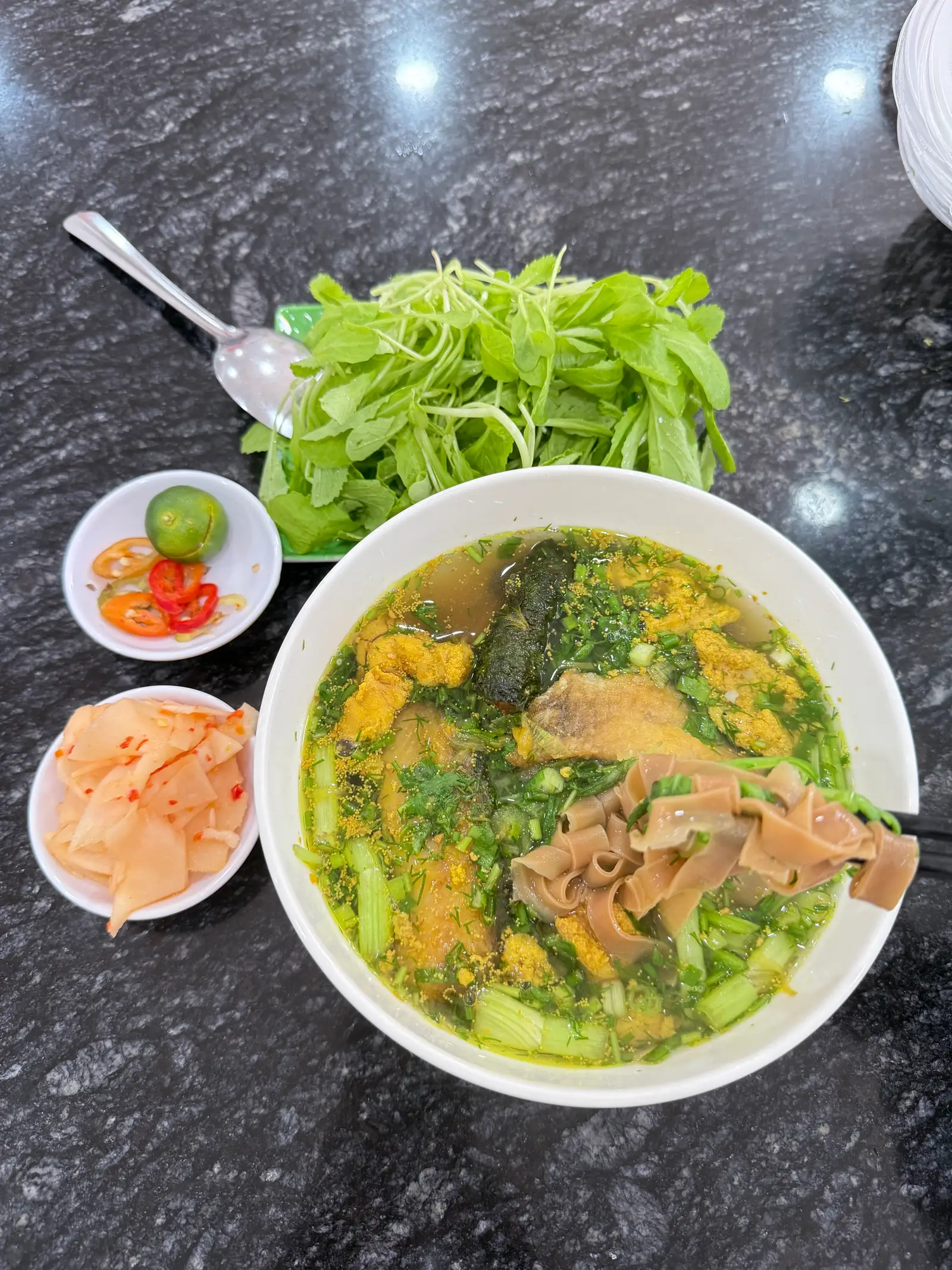 Bánh đa cá rô đỏ - 75.000 ₫ tại Bún Cá Rô Thái Bình - Điện Biên Phủ