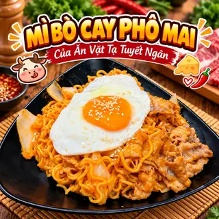 Hình ảnh Mì cay bò phô mai