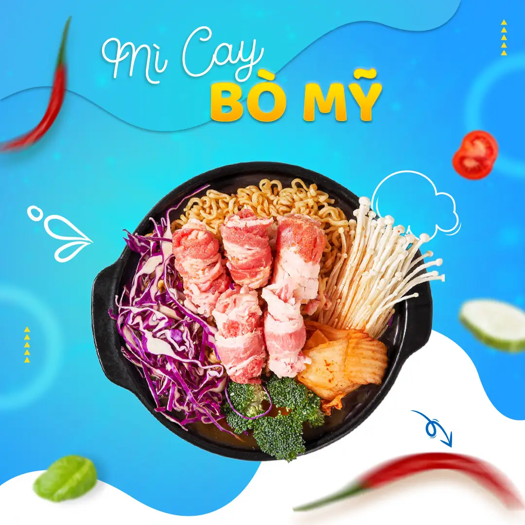 Mì Cay Bò Mỹ - 75.845 ₫ tại Mì Cay Trái Ớt - Tô Ngọc Vân