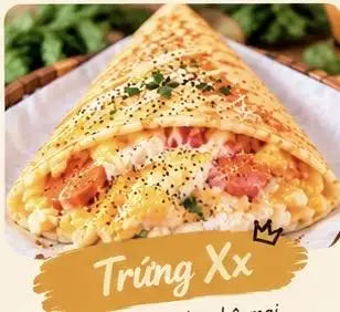 Hình ảnh Crepes Trứng Xúc Xích