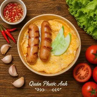 Hình ảnh Cơm xúc xích thịt bằm phủ trứng ngon