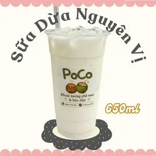 Sữa dừa tươi nguyên vị 650ml - 45.000 ₫ tại POCO - Sữa Dừa & Khoai Nướng Phô Mai - Nguyễn Văn Đậu