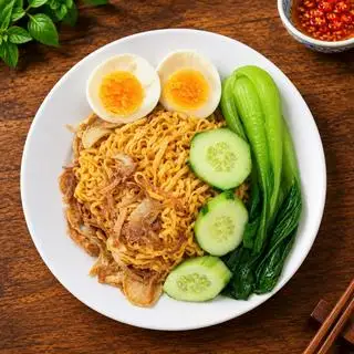 Hình ảnh Mì trộn trứng lòng đào