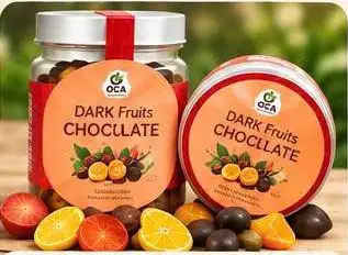 Hình ảnh Trái cây hỗn hợp nhúng socola 62%