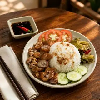 Cơm tấm ruột heo khìa nước dừa - 95.000 ₫ tại Cơm Tấm Long Xuyên An An - Đường Số 14