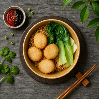 Hình ảnh Mì trộn đậu hủ phô mai