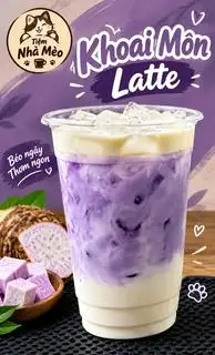 Hình ảnh khoai môn latte kem muối