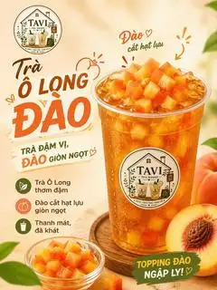 Hình ảnh Trà Ô Long Đào