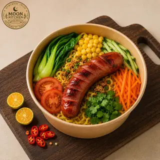 Hình ảnh Mỳ trộn Xúc xích xông khói