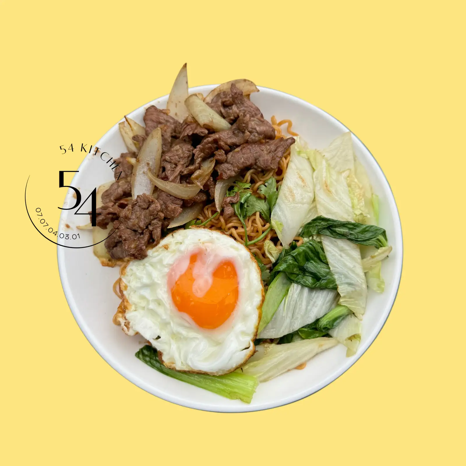 Mì xào bò trứng - 58.000 ₫ tại Quán Nhà 54 - Mì Nui Xào, Mì Trộn Indomie & Cơm Chiên - Nguyễn Ngọc Phương
