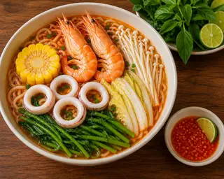Hình ảnh Bún Thái Tôm Mực