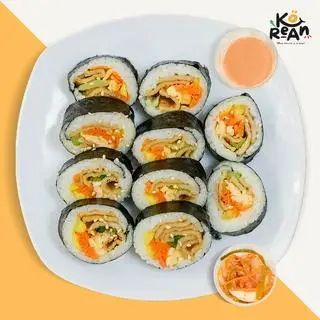 Hình ảnh Kimbap chả cá Hàn Quốc