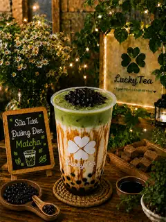 Sữa Tươi Đường Đen Matcha  - 40.000 ₫ tại Tiệm Trà May Mắn - Đường Số 100