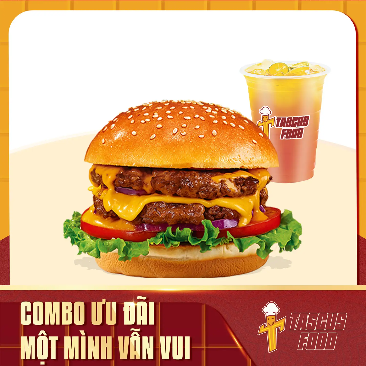 Hình ảnh Combo double burger 2 nhân