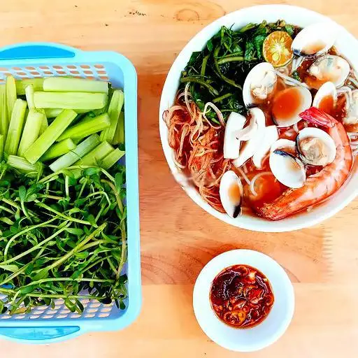 Bún Thái hải sản - 50.000 ₫ tại A Thăng - Mì Quảng, Bún Thái & Bánh Canh - Bùi Đình Túy