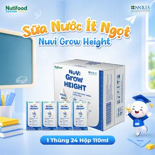 Hình ảnh Sữa Nước Nuvi Grow Hight Vị Vani Ít Ngọt 110ml 