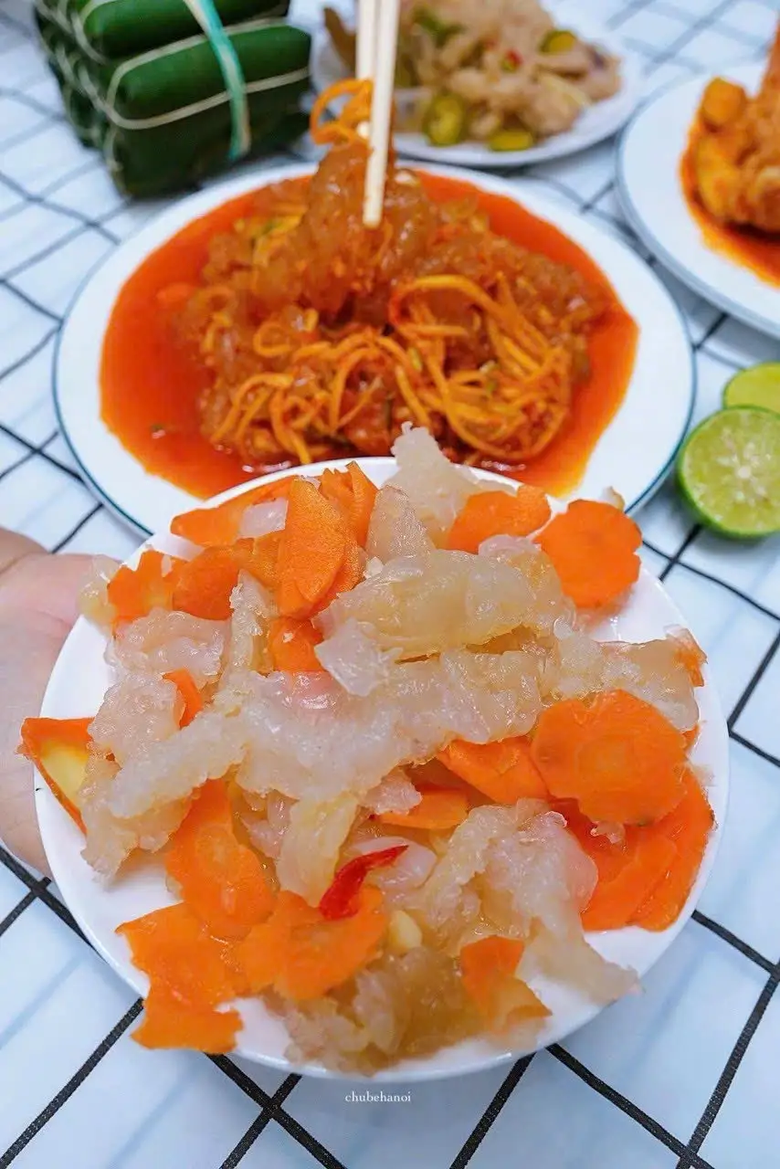 Hình ảnh Combo chân sứa trộn thái - chân sứa ngâm chua ngọt