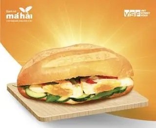 Hình ảnh Bánh Mì 2 Trứng Ốp La