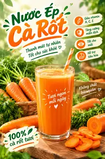 Hình ảnh Nước Ép Cà Rốt