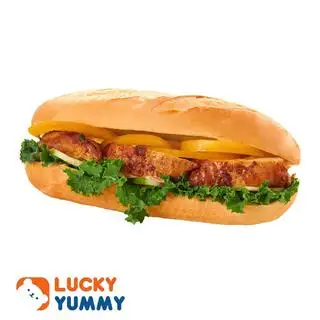 Hình ảnh Bánh mì gà rán xốt Hàn Quốc 