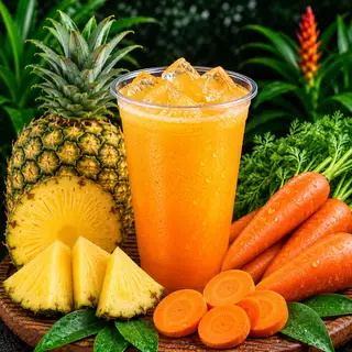 Hình ảnh Nước ép Thơm + Cà Rốt