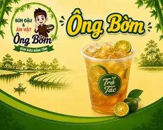 Trà tắc đậm vị - 17.000 ₫ tại Bún Đậu Mắm Tôm & Ăn Vặt Ông Bờm - Thích Quảng Đức