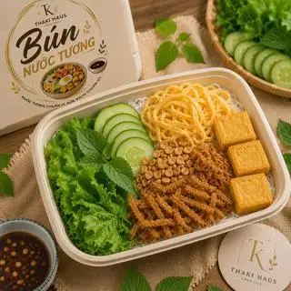 Bún Nước Tương Chay (Signature) - 47.000 ₫ tại ThaKi Haus - Matcha, Coffee & Bún Nước Tương - Đường Số 50
