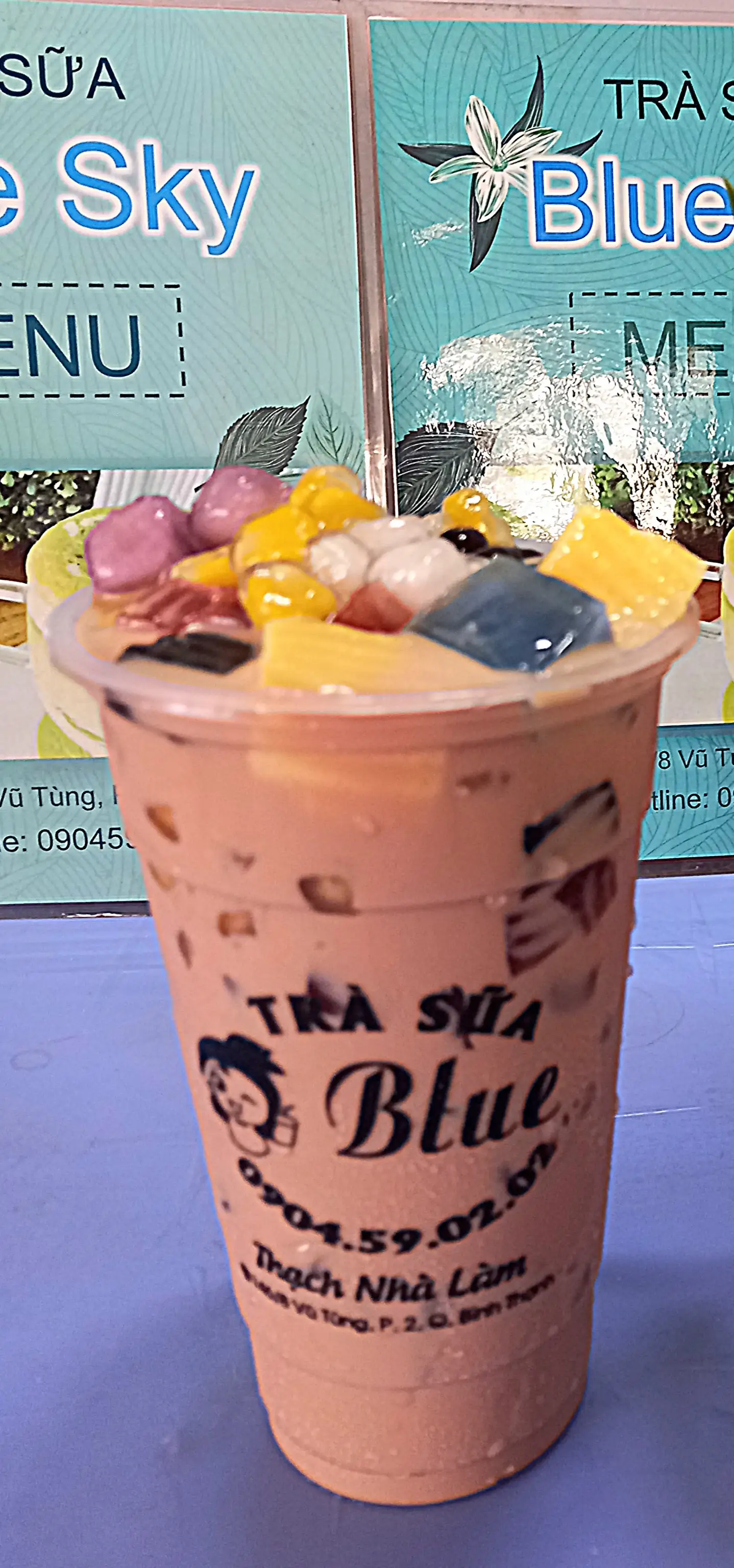 Trà sữa truyền thống full topping - 38.000 ₫ tại Trà Sữa Blue Sky - Vũ Tùng