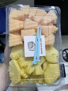 Hình ảnh combo mix dứa dưa vàng