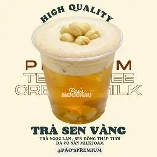 Trà Sen Vàng - 33.000 ₫ tại Nhà Pao's - Trà Sữa Ô Long Đậm Vị - Cách Mạng Tháng 8