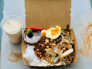Hình ảnh Miến bò đầy đủ + Sữa đậu- 72k