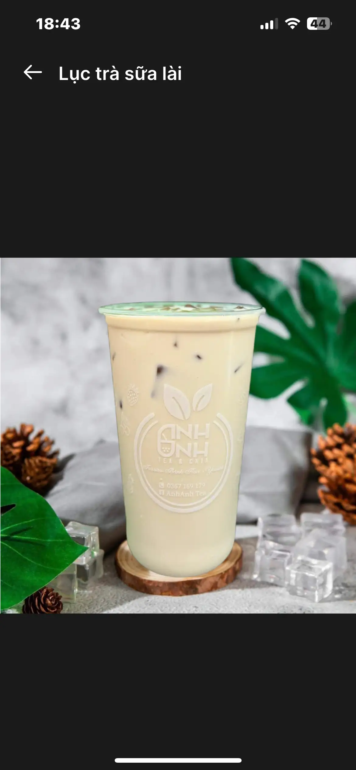 Hình ảnh Lục Trà Sữa Lài 