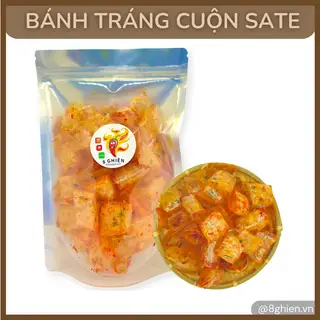 Hình ảnh Bánh Tráng Cuộn Sa Tế Ớt Hành Ruốc - Bánh Tráng Ăn Vặt Tây Ninh