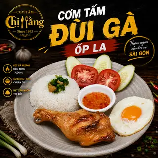 Cơm đùi gà ốp la - 77.000 ₫ tại Cơm Tấm Chị Hằng Since 1993 - Đỗ Quang Đẩu