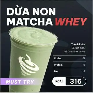 Hình ảnh Dừa Non Matcha Whey