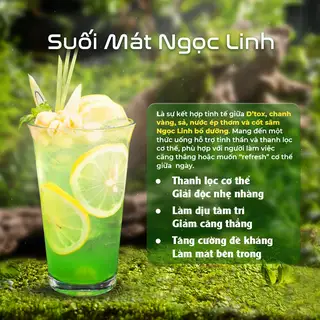 Suối Mát Sâm Ngọc Linh - 35.000 ₫ tại Cà Phê Sâm Ngọc Linh - Panax Tea & Coffee - Nguyễn Hồng Đào